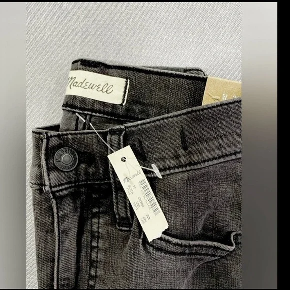 Madewell High Rise Skinny Jeans 24 NWT Washed Black Distressed Magic Pockets - Picture 6 of 8